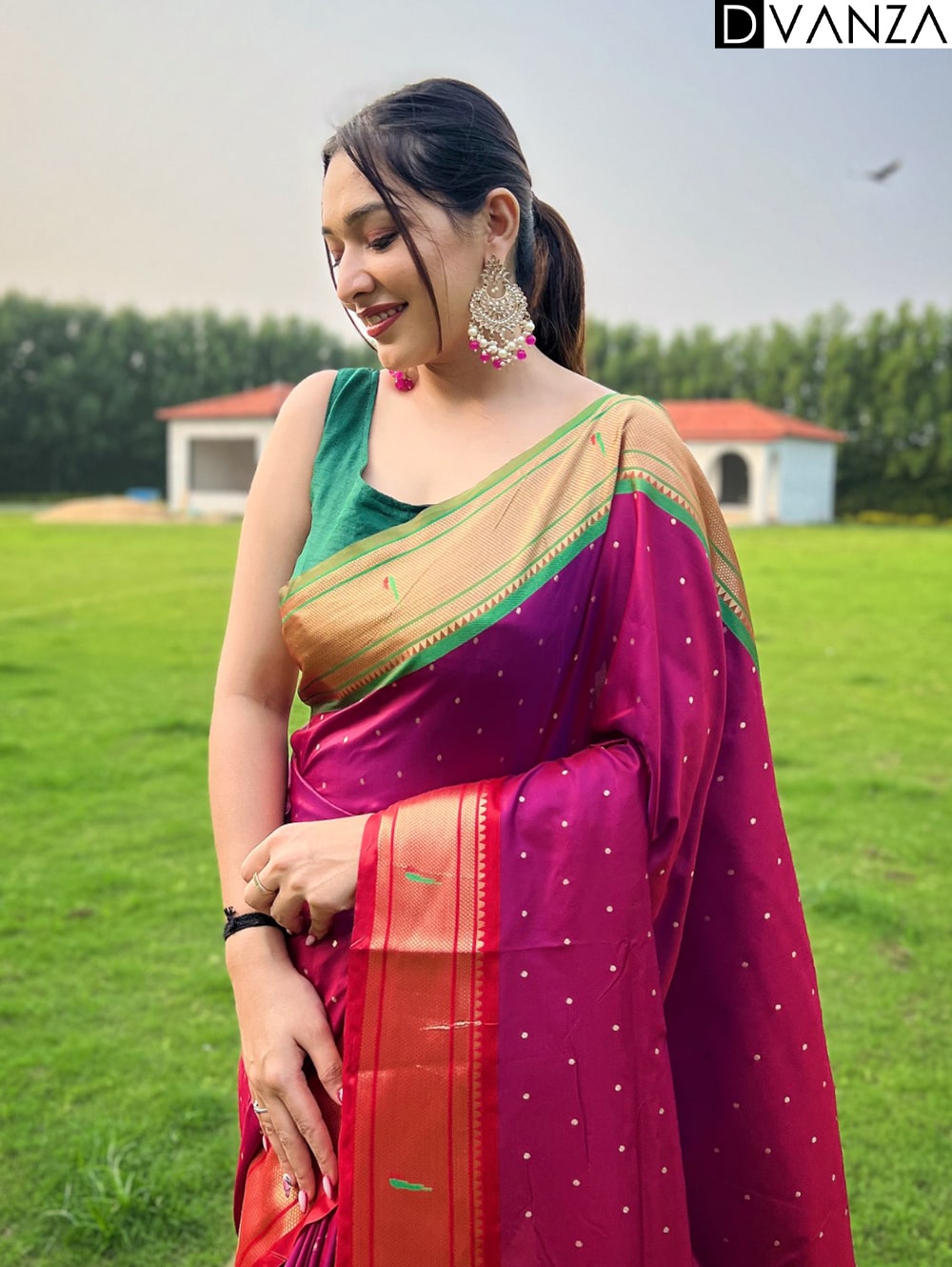 Ganga Jamuna Elegance Paithani Perfection in Every Weave - dvz0003942