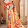 Heavy Kalamkari Print Soft Silk Saree with Muniya Border and Paithani Pallu - dvz0003720