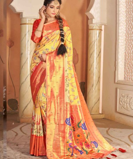 heavy-kalamkari-print-soft-silk-saree-with-muniya-border-and-paithani-pallu-dvz0003722