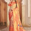 Heavy Kalamkari Print Soft Silk Saree with Muniya Border Paithani Pallu