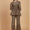 Kalamkari poly Silk printed co-ord set - dvz0003703