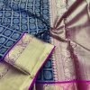 kanchipuram silk saree in Blue dvz0001846