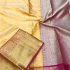 kanchipuram silk saree in Yellow dvz0001854