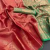 maroon Soft Silk Traditional woven Saree dvz0003536