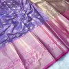 mauve color Semi Kanjivaram Silk Saree DVZ0003999