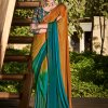 3D Velvet Chiffon Saree With Sequence Blouse - dvz0003241