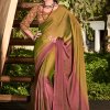 3D Velvet Chiffon Saree With Sequence Blouse - dvz0003244