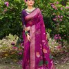 pink Tussar Silk Party wear Saree dvz0003895