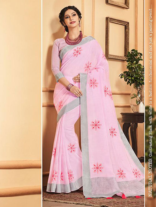 pink-colored-beautiful-embroidered-branded-linen-saree-dvz000160 (3)