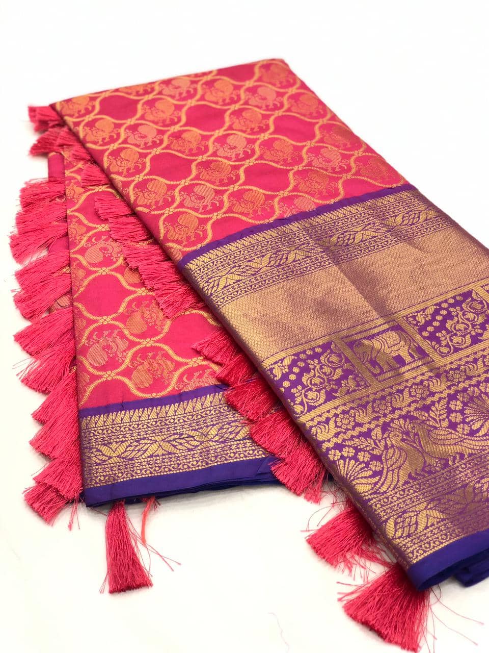 pink kanjeevaram silk sarees online shopping dvz0001997