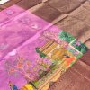 Pink Soft Banarasi Silk Kalamkari Block Print saree - dvz0003611