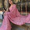 pink stylish Party wear Sequinned Georgette Saree dvz0003552