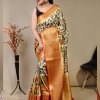 Pure kanchipuram saree with 3D kalamkari prints - dvz0003290