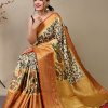 Pure kanchipuram saree with 3D kalamkari prints - dvz0003290