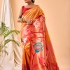 Pure Paithani Silk Sarees with Majestic Meenakari Motifs - dvz0003919