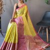 Pure tissue Combination Saree with Attractive Zari weaving - dvz0003299