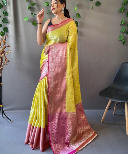 Pure tissue Combination Saree with Attractive Zari weaving - dvz0003299