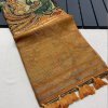 Pure Tussar Silk Saree with Handpainted Kalamkari Print and Zari Weaving - dvz0003936