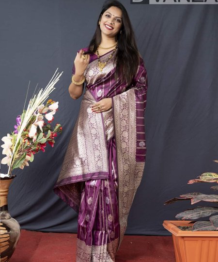 purple color Hot Saree online dvz0003520-2