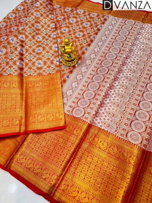 red color kanchipuram saree dvz0003570