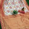 red soft banarasi lichi silk patola saree dvz0001902