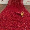 red stylish Party wear Sequinned Georgette Saree dvz0003552