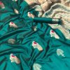 Sea Green Mor Lichi Silk Weaving Jacquard Saree