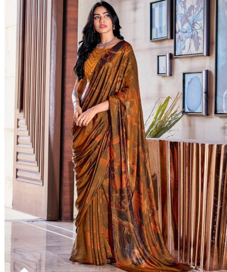 Shop 3D Velvet Silk Shaded Color Saree with Embroidery Fancy Blouse Online - dvz0003888