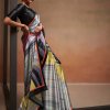 Shop Bollywood Satin Crape Sarees with Exquisite Digital Prints Online - dvz0003854