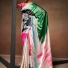 Shop Bollywood Satin Crape Sarees with Exquisite Digital Prints Online - dvz0003860