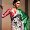 Shop Bollywood Satin Crape Sarees with Exquisite Digital Prints Online - dvz0003860