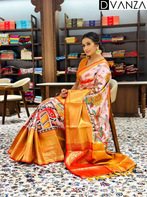 soft-banarasi-silk-kalamkari-print-designer-party-wear-saree-dvz0003640