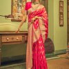 Banarasi Silk Saree with Leheriya Zari Weaving - dvz0003408