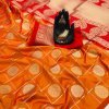 stylish looking soft silk saree in Orange dvz0001969