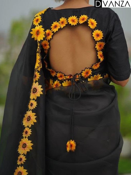 Sunflower Splendor Sarees: Elevate Your Style and Happiness - dvz0003871