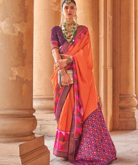 The Munga Crape silk saree with rich zari foil pallu - dvz0003674