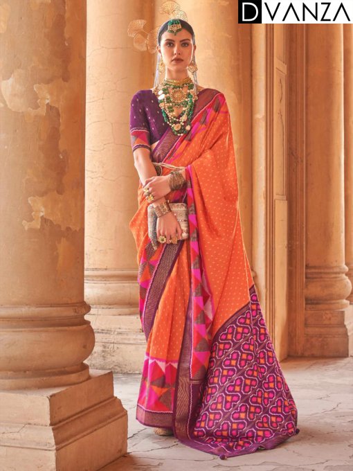 The Munga Crape silk saree with rich zari foil pallu - dvz0003674