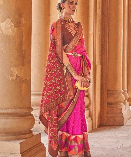 The Munga Crape silk saree with rich zari foil pallu - dvz0003675