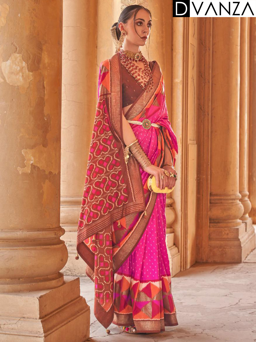 The Munga Crape silk saree with rich zari foil pallu - dvz0003675