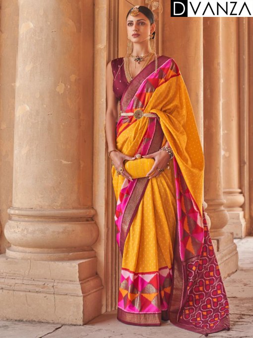 The Munga Crape silk saree with rich zari foil pallu - dvz0003676