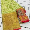 Tissue Silk Weaving Saree with Swarovski Embellished Blouse : Elegance Redefined - dvz0003767