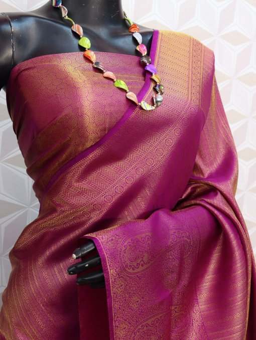 Pure softy silk saree Wedding Wear Buy Online on Dvanza - dvz0003420