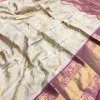 white Kanchipuram Silk Sarees online shopping dvz0001959