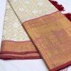 white kanjeevaram silk sarees online shopping dvz0001995