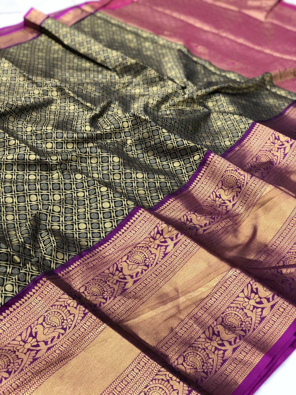 Traditional #checks #and #motifs... - Prakash Silks & Sarees | Facebook