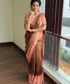 womens Trendy Silk Woven Saree DV426-3