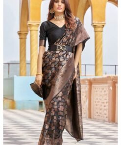 womens Trendy Silk Woven Saree DV427-3