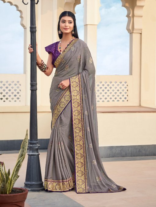 women's Value Addition Printed silk saree dvz0003001