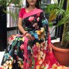 women's linen digital print sarees online dvz0001910