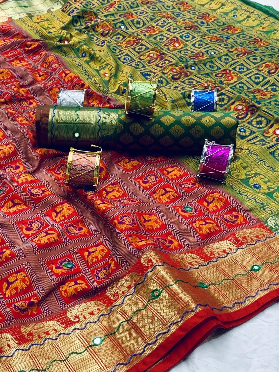 woven patola Soft silk saree dvz0001903-2 woven patola Soft silk saree dvz0001903-2